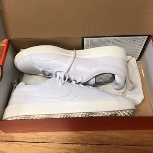 New mens white nike course classic golf shoes